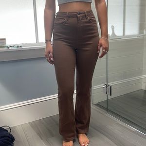 Motel Brown Bootleg Jeans